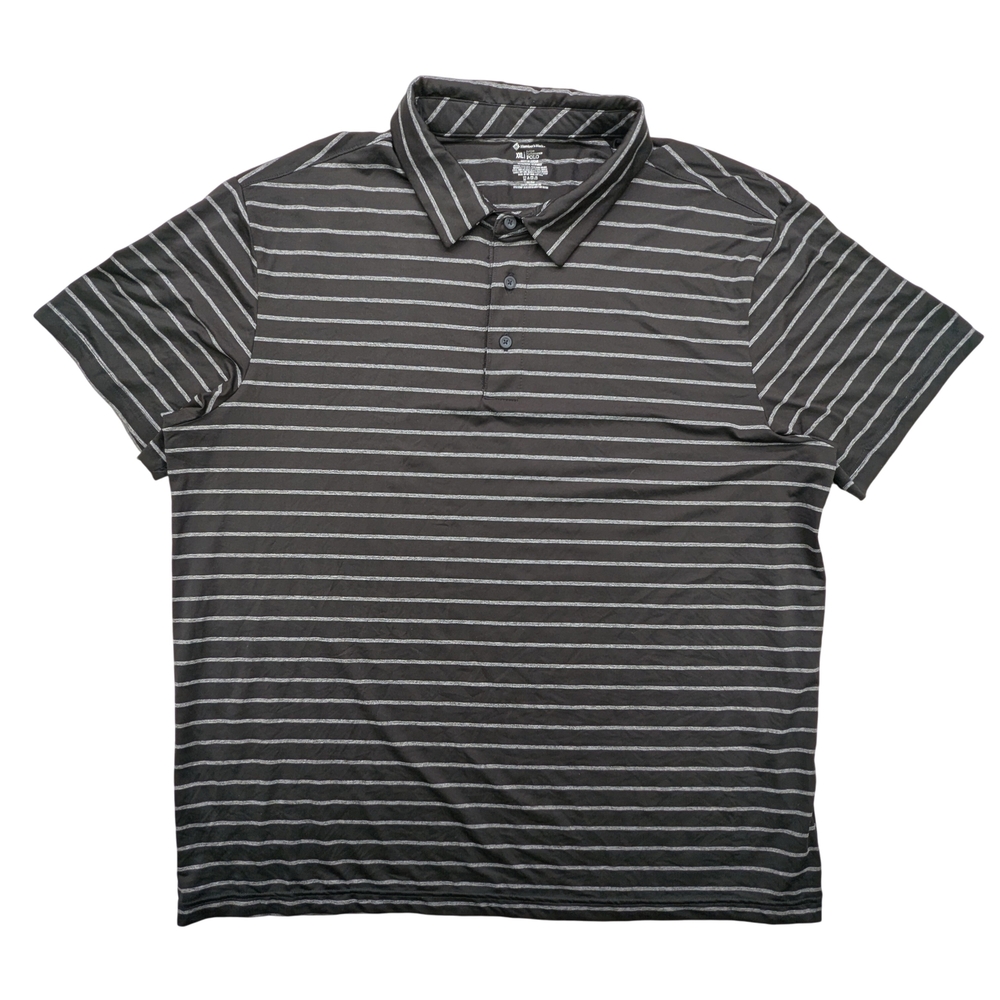 Member's Mark Shirt Mens 2XL Active Performance Polo Stretch Stripe Golf Top